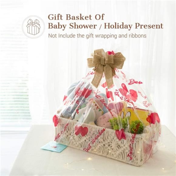 2 pcs Macrame Storage Baskets Boho Decor Box Woven Decorative Countertop Toilet - Picture 2 of 6